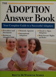 The Adoption Answer Book Sember Brette Mcwhorter 1968