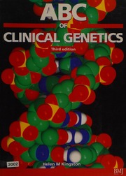 Abc Of Clinical Genetics 3 Edition Kingston Helen M