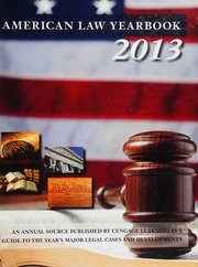 American Law Yearbook 2013 A Guide To The Years Major Legal Cases And Developments Kumar