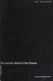 The Ancient World In The Cinema Rev And Expanded Ed Solomon