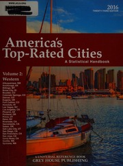 Americas Toprated Cities A Statistical Handbook Unknown
