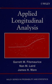 Applied Longitudinal Analysis Fitzmaurice Garrett M 1962 Laird