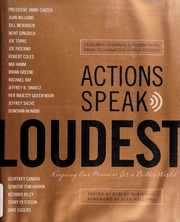 Actions Speak Loudest Keeping Our Promise For A Better World None None