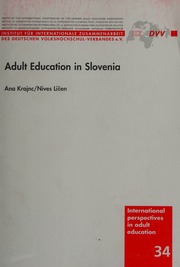 Adult Education In Slovenia Krajnc Ana Verfasser Licen Nives Verfasser