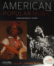American Popular Music From Minstrelsy To Mp3 Starr Larry Author