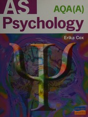 Aqa A As Psychology Cox E
