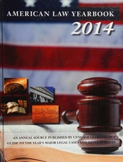 American Law Yearbook 2014 Tyrkus Michael J 1970 Editor