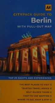 Aa Citypack Guide To Berlin Rice Christopher Author Rice Melanie