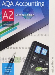 Aqa Accounting A2 Merrills Claire Hallsbryan Jacqueline