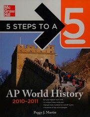 Ap World History 20102011 3rd Ed Martin Peggy J