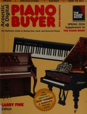 Acoustic Digital Piano Buyer Supplement To The Piano Book Spring 2016 Fine