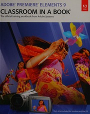 Adobe Premiere Elements 9 Classroom In A Book Ozer Jan 1955