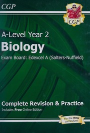 Alevel Year 2 Biology Exam Board Edexcel A Saltersnuffield Complete Revision Practice Burrows