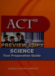 Act Science Test Preparation Guide Thompson Liz Gunter Michelle Powell