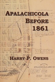 Apalachicola Before 1861 1st Edition Owens Henry P Author
