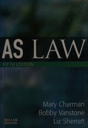 As Law 5th Ed Charman Mary Vanstone Bobby Sherratt Liz