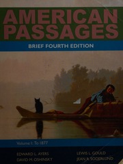 American Passages Brief 4th Ed Ayers Edward L 1953 Ayers