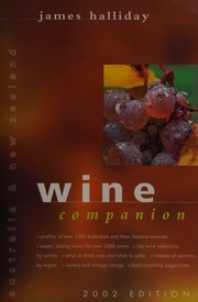 Australia And New Zealand Wine Companion Halliday James 1938