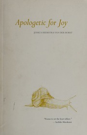 Apologetic For Joy Hiemstra Van Der Horst Jessica 1979 Moeller