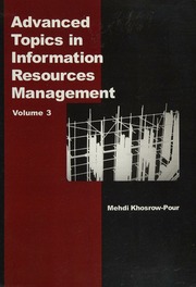 Advanced Topics In Information Resources Management Khosrowpour