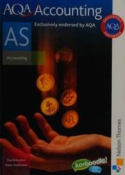 Aqa As Accounting Students Book Austen David Hailstone Peter
