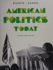 American Politics Today Bianco William T 1960 Author Canon