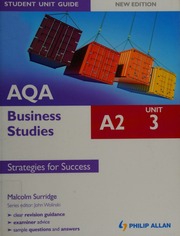 Aqa A2 Business Studies Unit 3 Strategies For Success Surridge