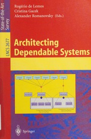 Architecting Dependable Systems 1 Edition Lemos Rogerio De
