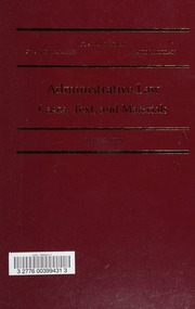 Administrative Law Cases Text And Materials 6th Ed Van Harten
