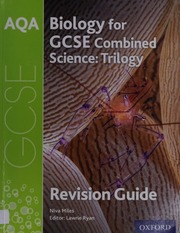 Aqa Biology For Gcse Combined Science Trilogy Revision Guide Miles