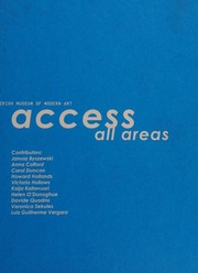 Access All Areas Byszewski Janusz Odonoghue Helen Irish Museum Of Modern Art Kilmainham