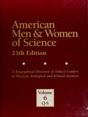 American Men Woman Of Science A Biographical Directory Of Todays Leaders In Physical Biological And Related Sciences 25th Ed Nemeh