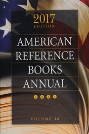 American Reference Books Annual Volume 48 Chenoweth Juneal M
