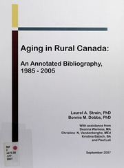 Aging In Rural Canada An Annotated Bibliography 19852005 Strain