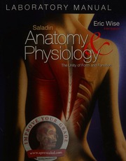 Anatomy And Physiology The Unity Of Form And Function Eric Wise