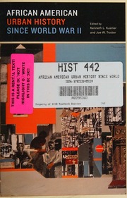 African American Urban History Since World War Ii Kusmer Kenneth L
