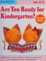 Are You Ready For Kindergarten Verbal Skills Nishikata Takushi
