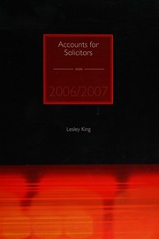 Accounts For Solicitors Lesley King