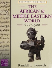 African And Middle Eastern World 6001500 Pouwels Randall Lee