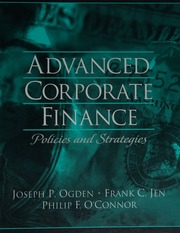 Advanced Corporate Finance Policies And Strategies Ogden Joseph P