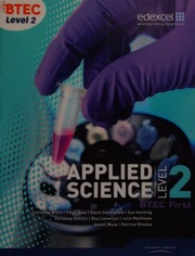 Applied Science Level 2 Btec First Brain Christine