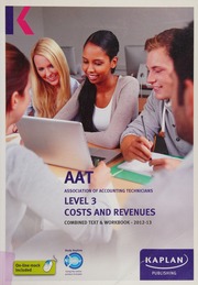 Aat Association Of Accounting Technicians 201213 Level 3 Costs And Revenues Unknown