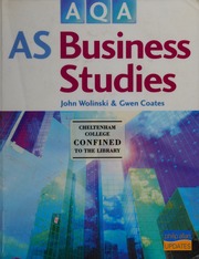 Aqa As Business Studies Wolinksi John Coates Gwen