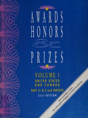 Awards Honors Prizes Monograph Thompson Verne Gale Firm