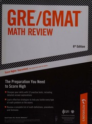 Arco Gregmat Math Review 6 Edition Frieder David