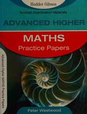 Advanced Higher Maths Practice Papers Westwood Peter W