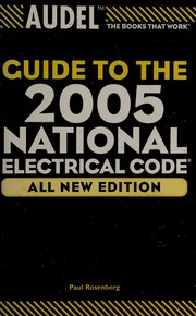 Audel Guide To The 2005 National Electrical Code Rosenberg Paul
