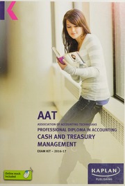 Aat Aq2016 Cash And Treasury Management Exam Kit Kaplan Publishing