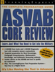 Asvab Core Review 3rd Ed Learningexpress Organization