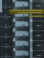 A Voyage On The North Sea Broodthaers Das Postmediale Rosalind Krauss